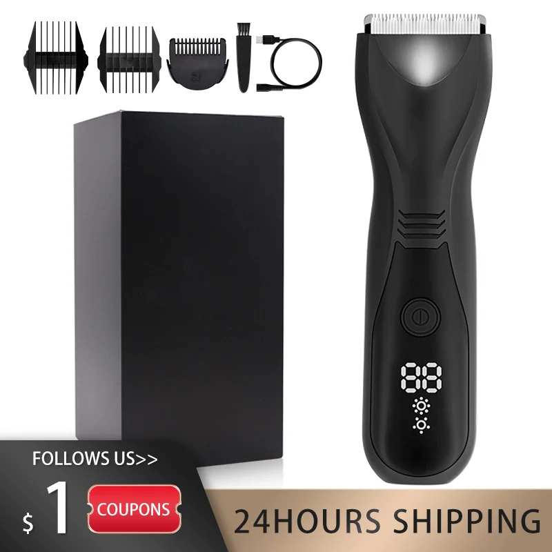 For Men Electric Balls Trimmer Body Groomer And Pubic Groin 