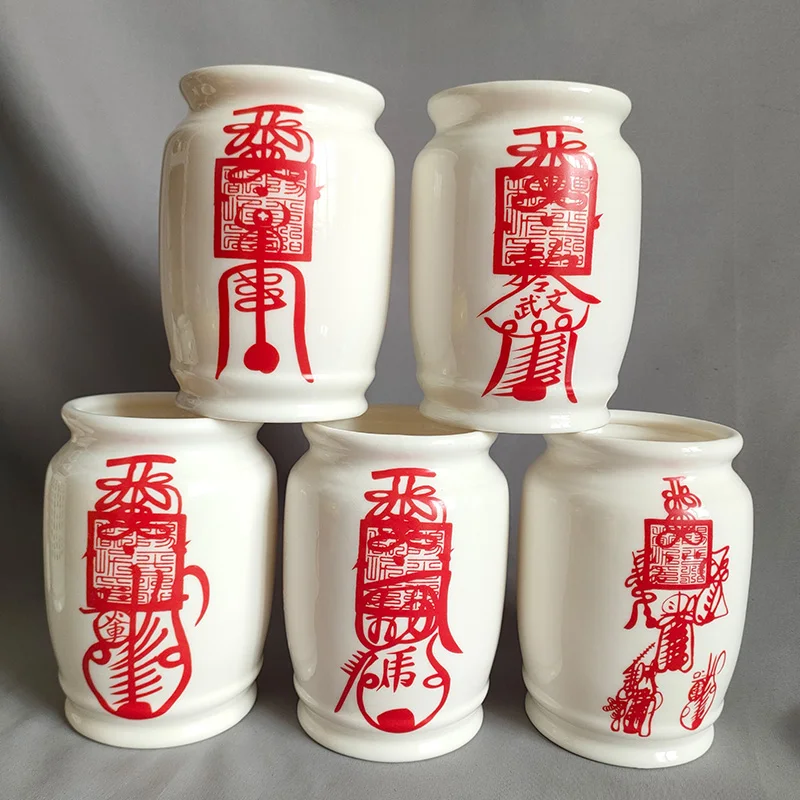 

Украшения по фэн-шуй, кастрюля с восемью треграммами, пять молний, здоровье, мир, карьера, благородный керамический горшок, Волшебные Инструменты Taoist