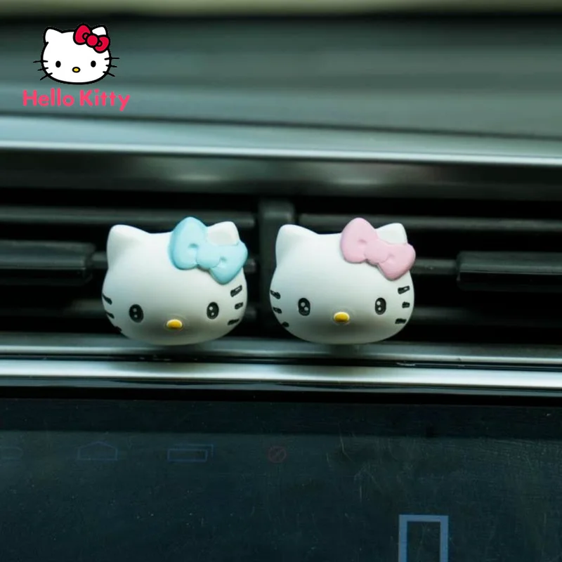 

Автомобильные аксессуары Hello Kitty, украшение для кондиционирования воздуха, милые украшения для автомобиля, Очищающий воздух