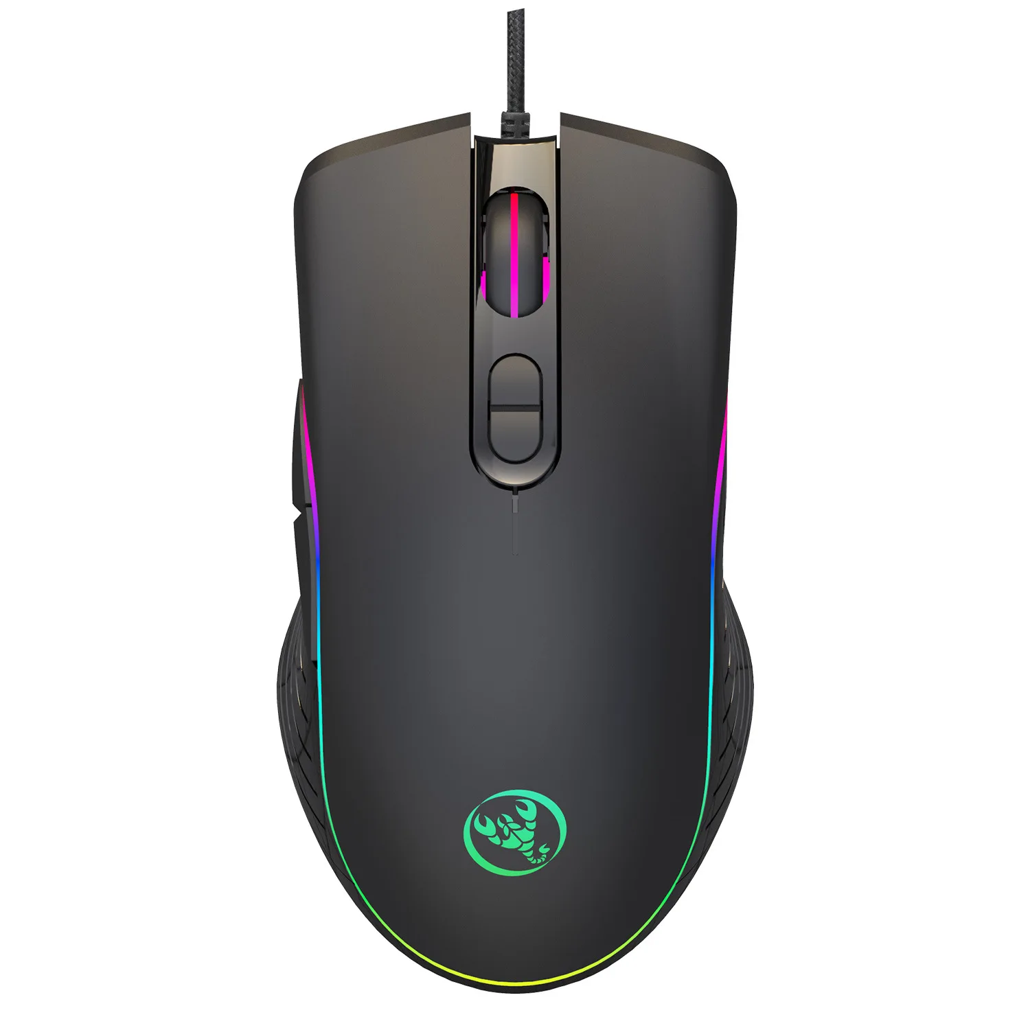 

7 RGB BACKLIT MODES Gaming Wired Mouse 4 Speed Adjustable 6400 Dpi Macro Programming Ergonomics Game Mice for Computer PC Laptop