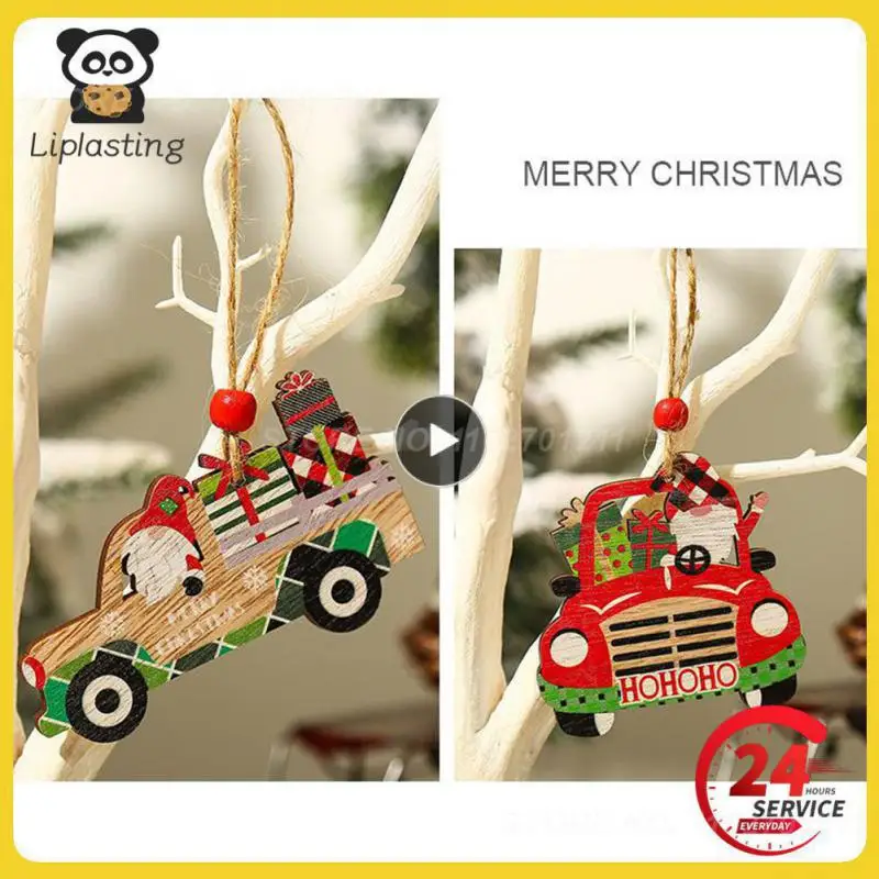 

Happy New Year Christmas Ornaments DIY Xmas Gift Santa Claus Tree Pendant Doll Hang Decorations For Home Noel Natal Montessori