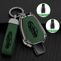 alloy leather car key case cover shell for mercedes benz a b c e gl s gla glk cls class amg w204 w205 w212 w463 w176 accessories