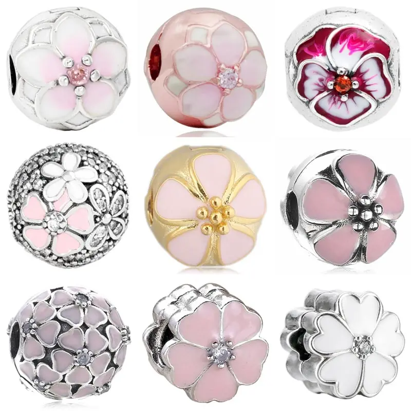 

Женский браслет из серебра 925 пробы, с цветами