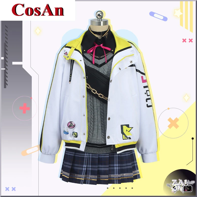 

Костюм для косплея CosAn Anime Vtuber Nijisanjien xсолей Zaion, модная Милая униформа для вечеринки