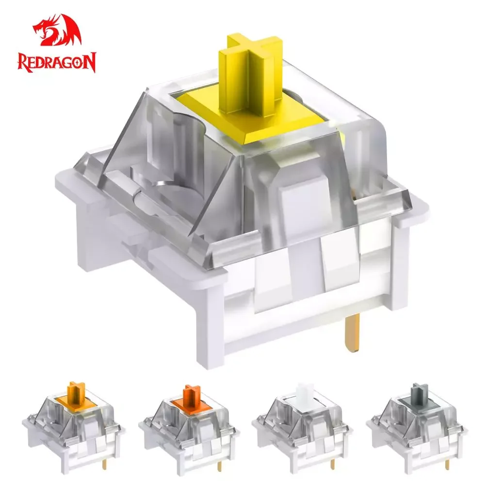 Переключатель REDRAGON SMD RGB Outemu MX 3-контактный кличный линейный тактильный бесшумный красный синий черный коричневый переключатель для механич...