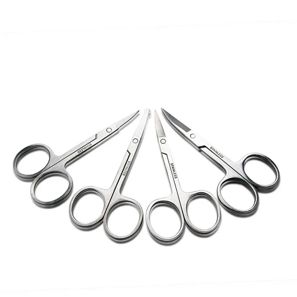 

Nose Hair Trimming Makeup Scissors Personal Care Stainless Steel Hair Remove Tools Round Point Head Mustaches