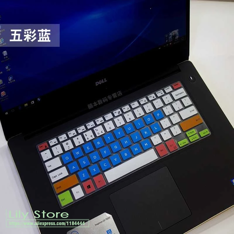 Чехол для ноутбука Dell XPS 15 7590 2020 / 9570 9560 9550 6 дюйма TPU/силиконовый чехол клавиатуры -