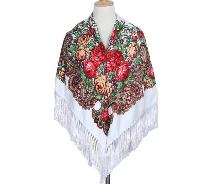 Ladies Cotton Linen Scarf Fashion Shawl Casual Vintage Bohemian Print Ethnic Style Best Seller Tassel Women best seller New Hot |