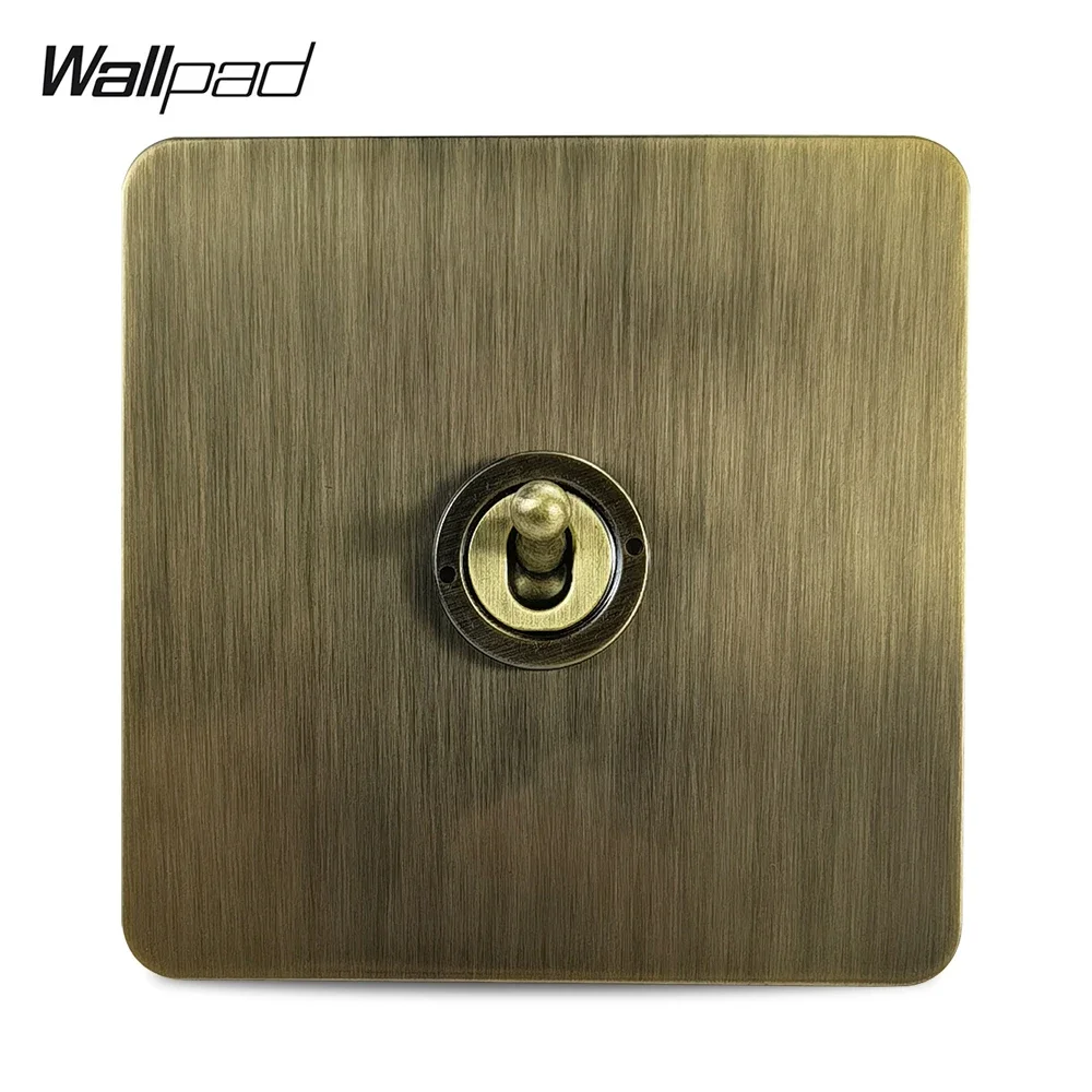 

Диммерный выключатель Wallpad 1-4 группы античный бронзовый
