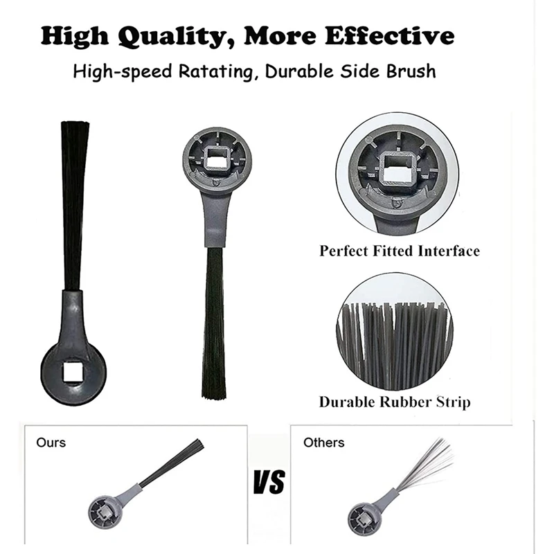 Запчасти для замены боковых щеток (6 штук) для робота-пылесоса Shark ION Robot IQ R101AE (RV1001AE), R101 (RV1001), RV1000, UR1005AE и др.