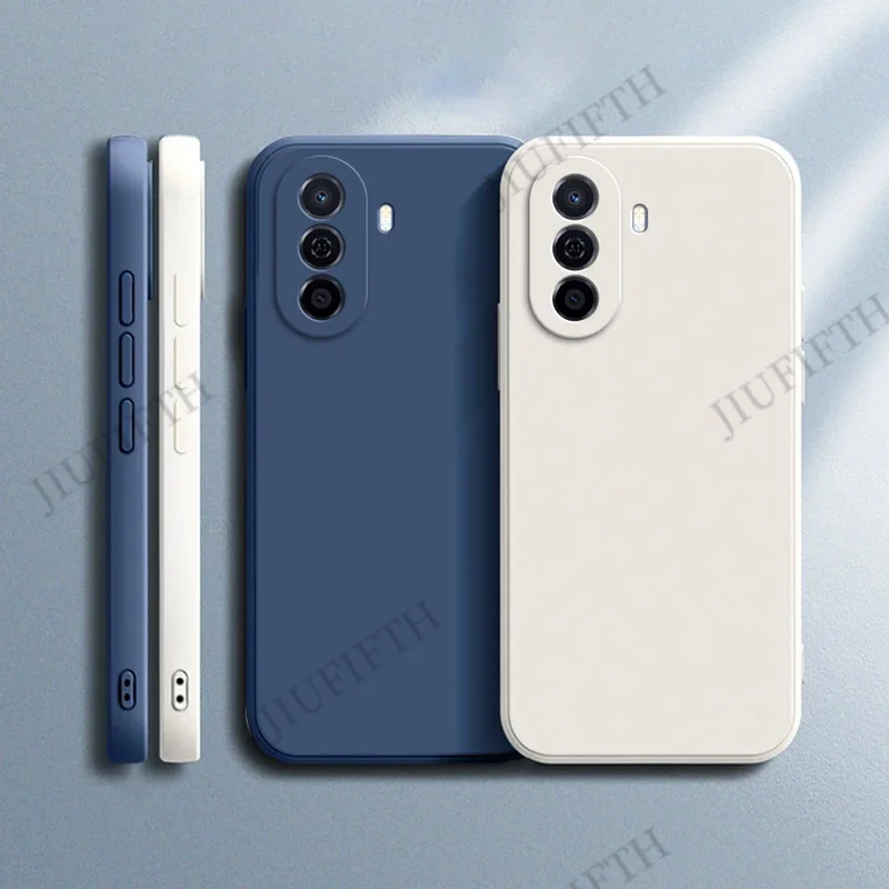 Фото Оригинальный чехол для Huawei Nova Y70 Plus Enjoy 10 20 20E 30 30E 50 60 70 Pro, защита камеры, квадратный матовый силиконовый мягкий роскошный чехол №2