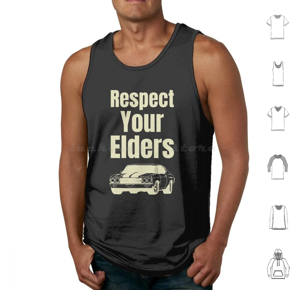 

Respect Your Elders Classic Muscle Car Tank Tops Print Cotton Car Guy Car Guy Car Guy Funny Respect Your Elders Classic