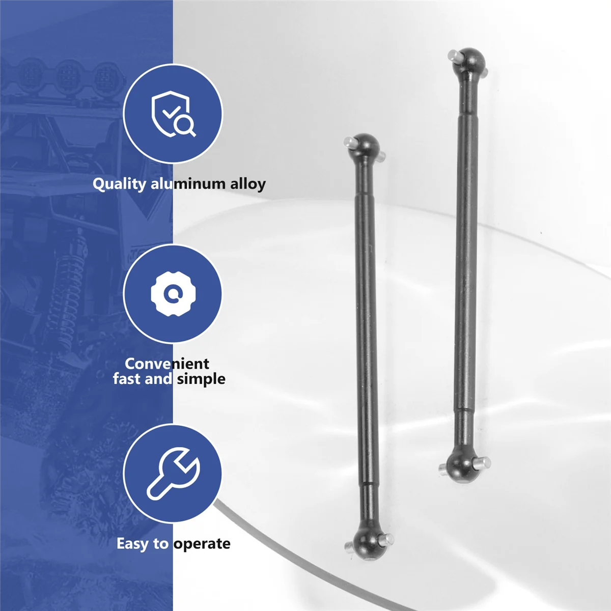 Металлический задний приводной вал Dogbone 7191 для ZD Racing DBX-10 DBX10 10421-S 9102 1/10 запчасти