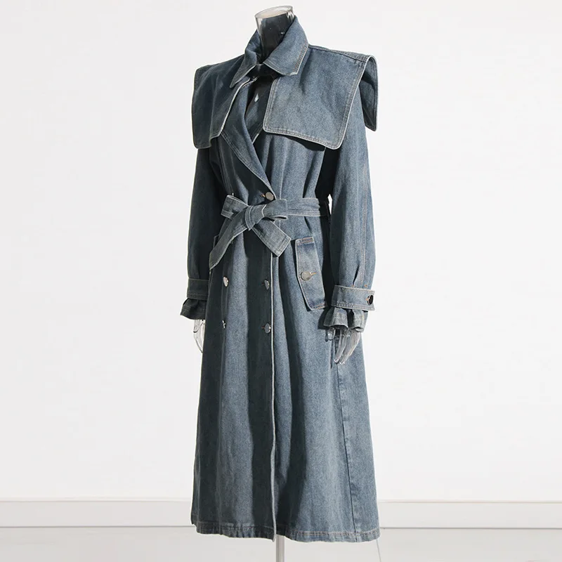 Рисунок 3 - Женский Длинный джинсовый Тренч