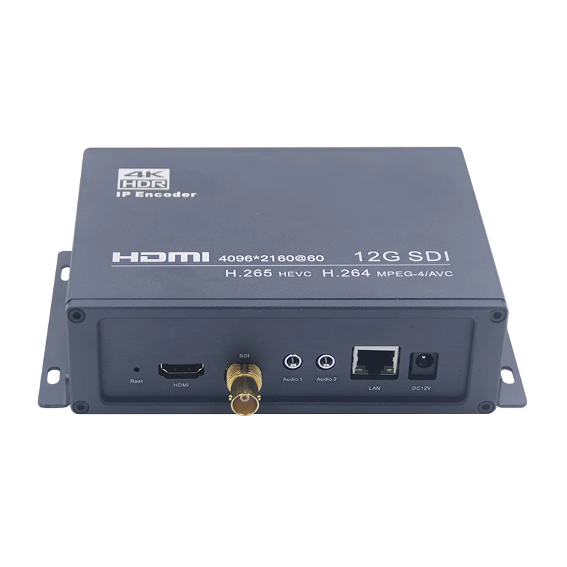Фото Высококачественный UHD 4K60 HDMI видеокодер для потоковой передачи SRT RTMPS WebRTC, 12G SDI кодер №1