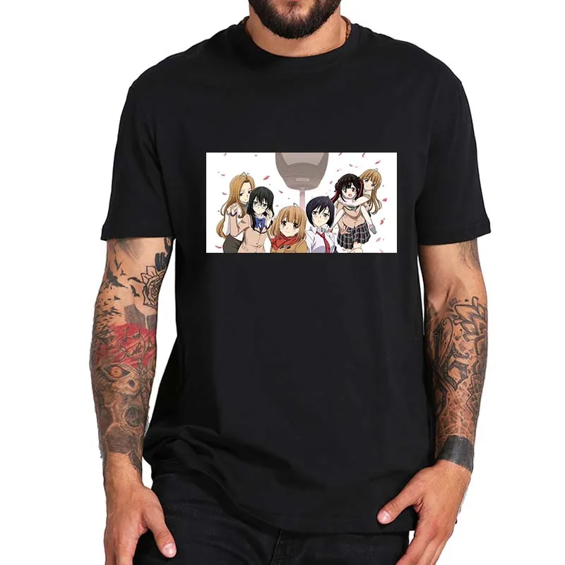 

Anime Yuri No Aida Ni Hasamareru T Shirt Japanese Animated TV Series Manga Fans Tee Tops Summer Casual Cotton Unisex T-shirt