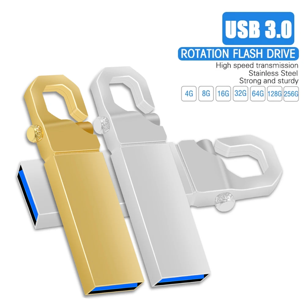 

USB Flash Drives 64GB 32GB Metal 16GB USB 2.0 8GB Black 4GB Memory Stick Pendrive Free Custom Logo Business Gift Creative