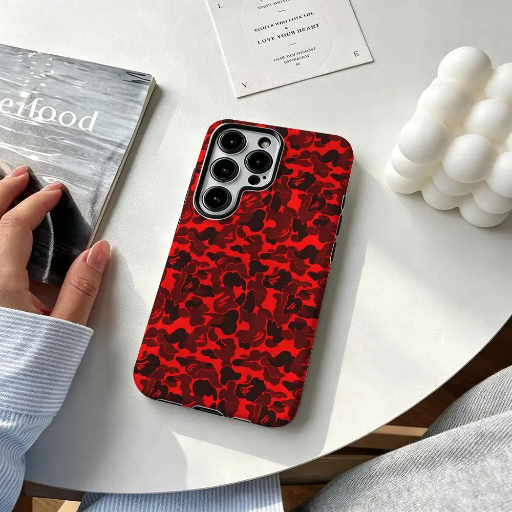 Фото Модный премиум-чехол B-BAPEES для Samsung Galaxy S25 S24 S23 S22 S21 Plus Ultra, 2-в-1, глянцевый корпус. №3