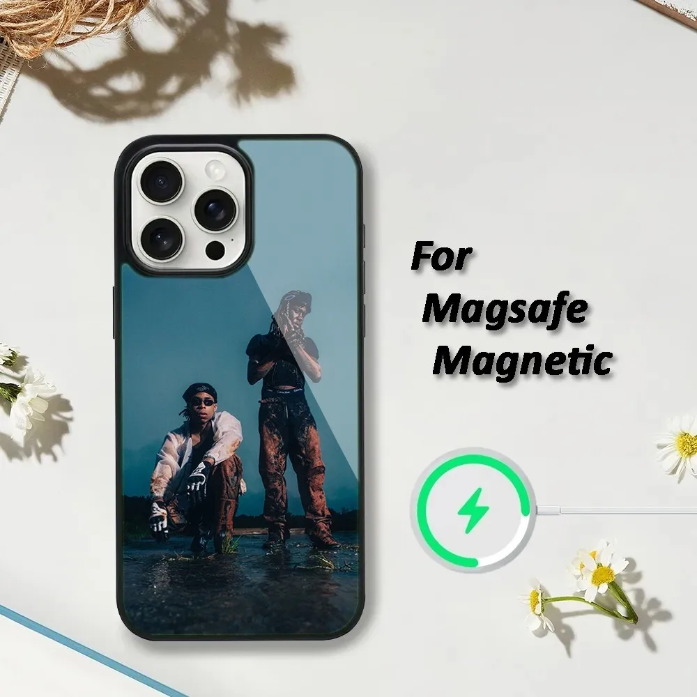 Чехол для телефона destroy lonely iPhone 16 15 14 13 12 11 Plus Pro Max Mini Magsafe с магнитной беспроводной