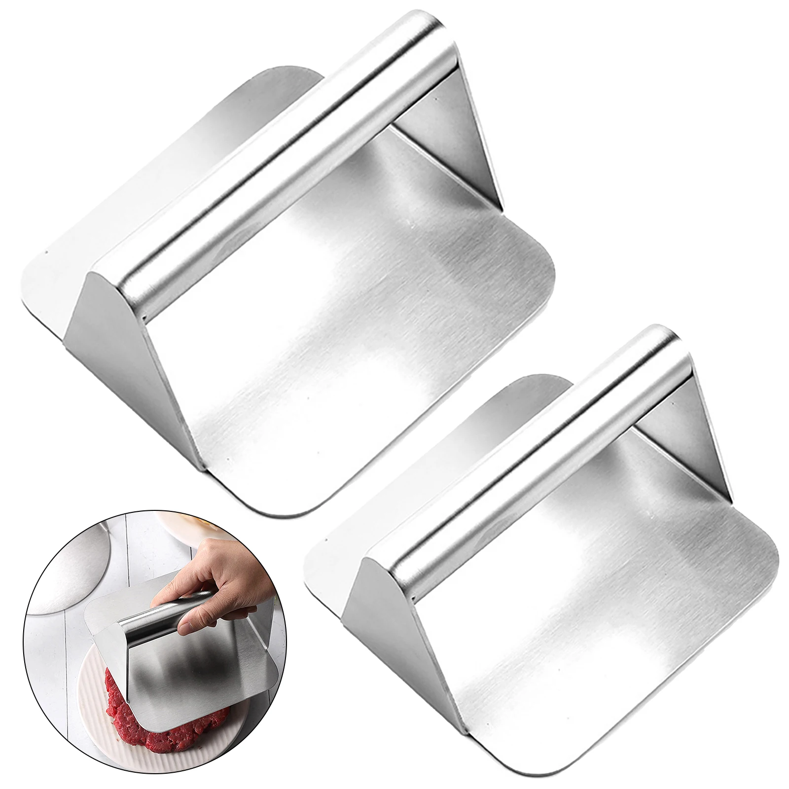 

Hamburger Meat Masher Press Maker Round Shape Non-Stick Stuffed Burger Patties Beef Grill Pie Press Mould Kitchen Accessories