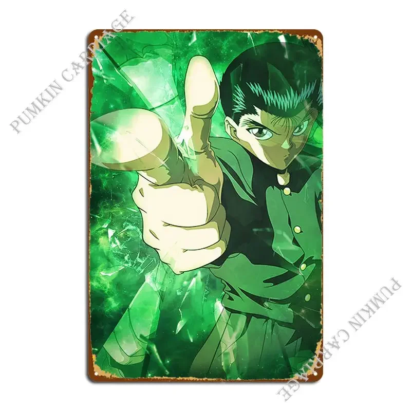 Yusuke Urameshi металлический знак Настенный декор создать дизайн жестяная вывеска