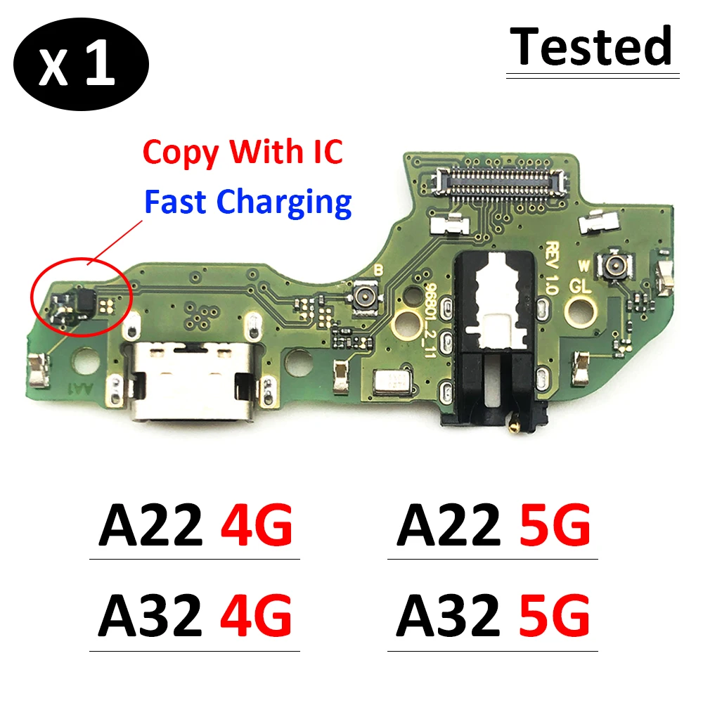 

New Dock Connector USB Charger Charging Port Flex Cable Micro Board For Samsung Galaxy A22 A32 4G 5G A225F A226B A325F A326B