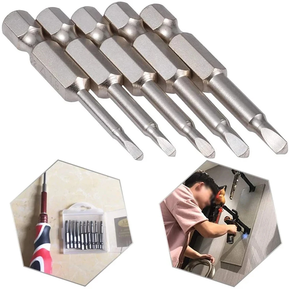 

6Pcs/Set 1/4In 65mm S2 Alloy Steel Triangle Screwdriver Bits Hex Shank Triangle Head Bit Triangle Screwdriver Bits Hand Tools