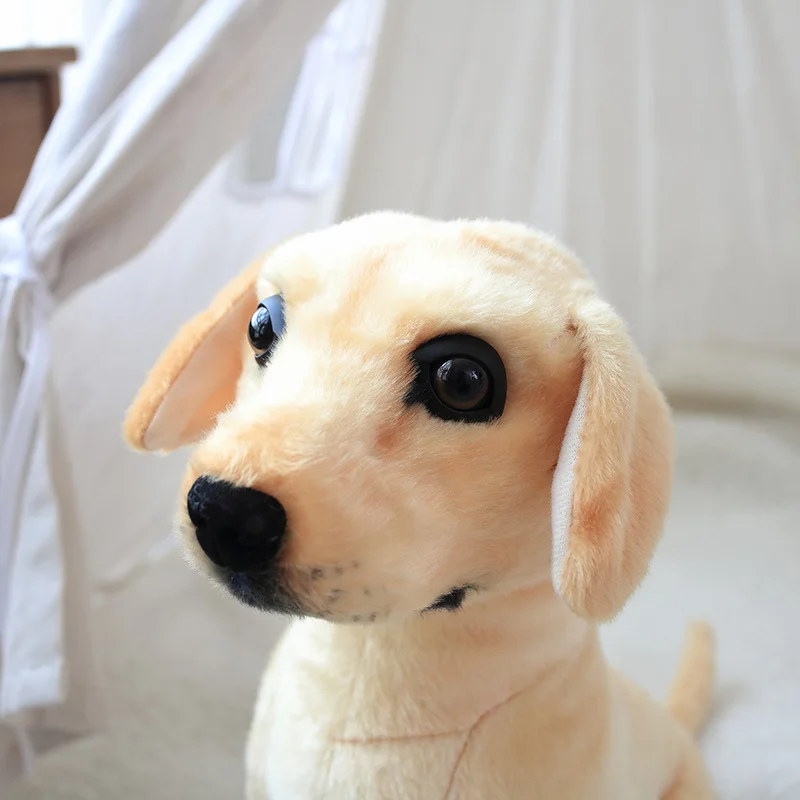 Simulation Golden Retriever Doll Plush Toys Cute Large Dog Guide Dog Stuffed Soft Animal Toys for Kids Accompany Doll Gifts images - 6