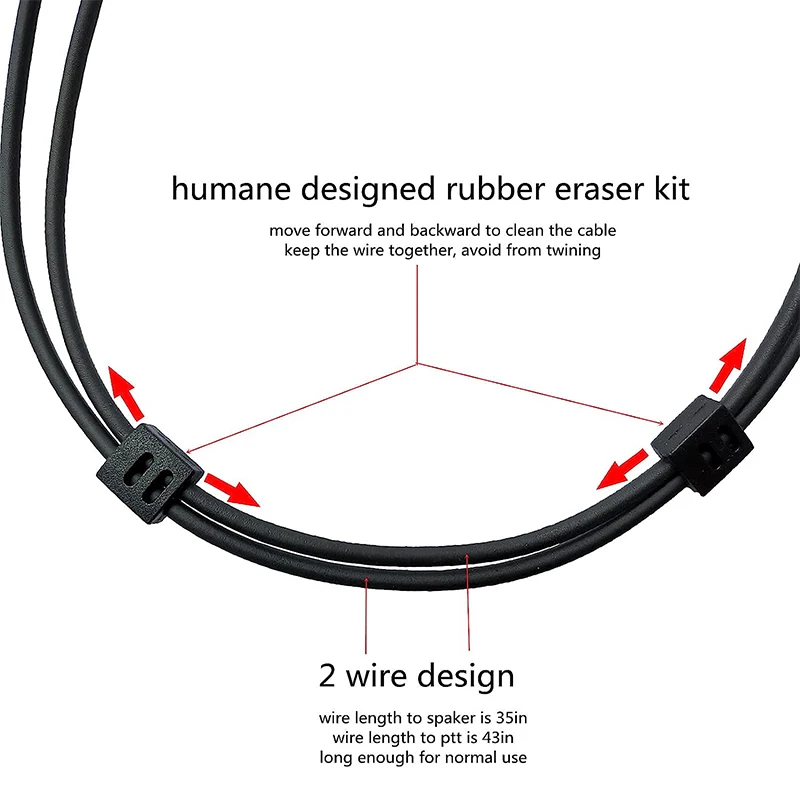 RISENKE TLK100 Earpiece for Motorola SL300 SL7550 SL7580e SL7590 7590e SL4000 SL3500 3500e SL1K SL1M Walkie Talkie Headset