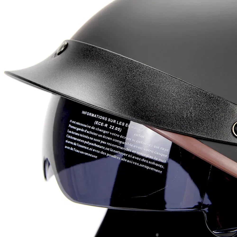 

Motorcycle Helmet Retro Summer Moto Men Helmet Open Face Scooter Biker Motorcycle Accessories Sunshade Lens DOT Certification