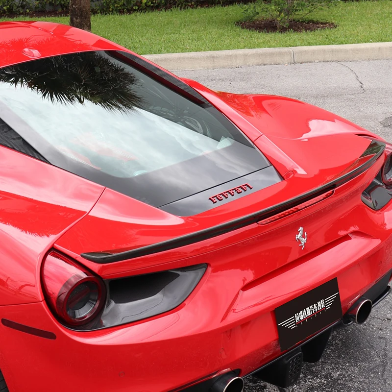 Задний спойлер из углеродного волокна для Ferrari 488 GTB Spider 2015 2016 2017 2018 крышка