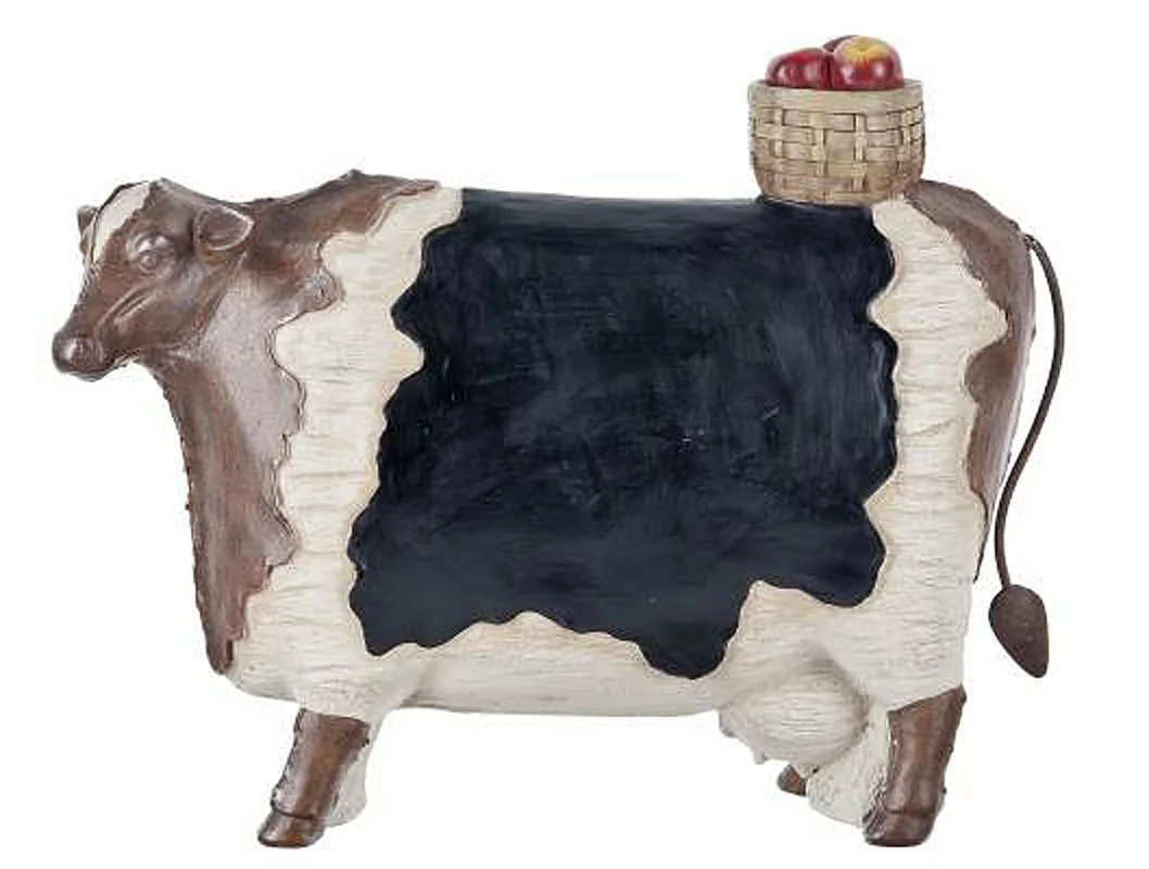 

Decorative Cow Plaque With a Usable Chalkboard Surface