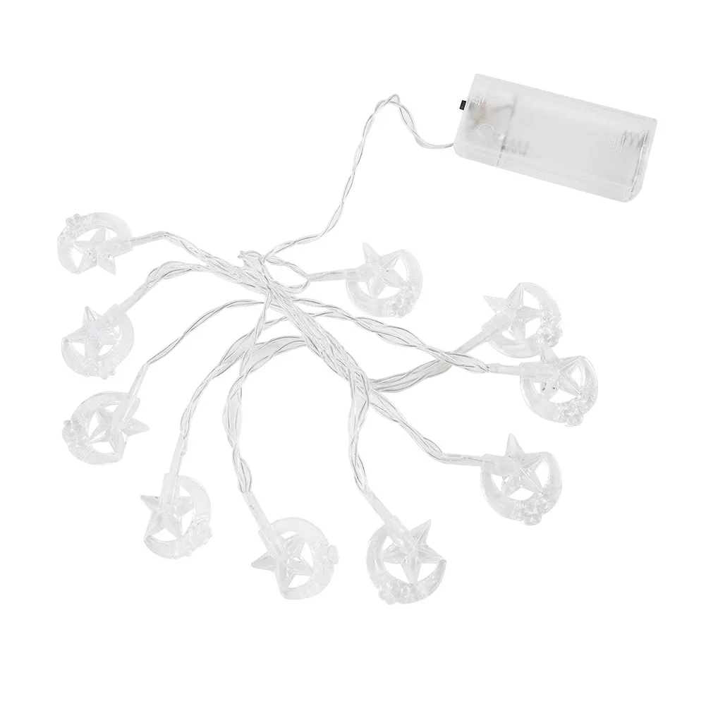 1 5 м Рамадан Звезда Луна Гирлянда Ид Мубарак Люстра Лампа Домашнее Настенное