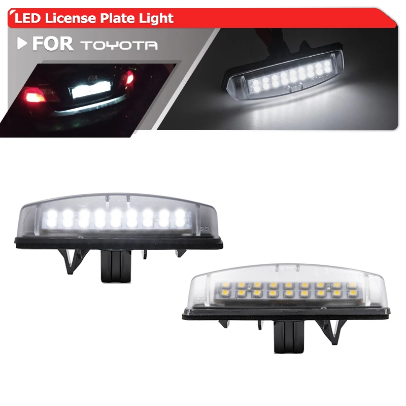 

2x для Lexus RX300 RX330 RX350 ES300 ES330 GS300 GS430 GS400 IS200 IS300 LS430 для Toyota Prius NHW11 светодиодные подсветки номерного знака