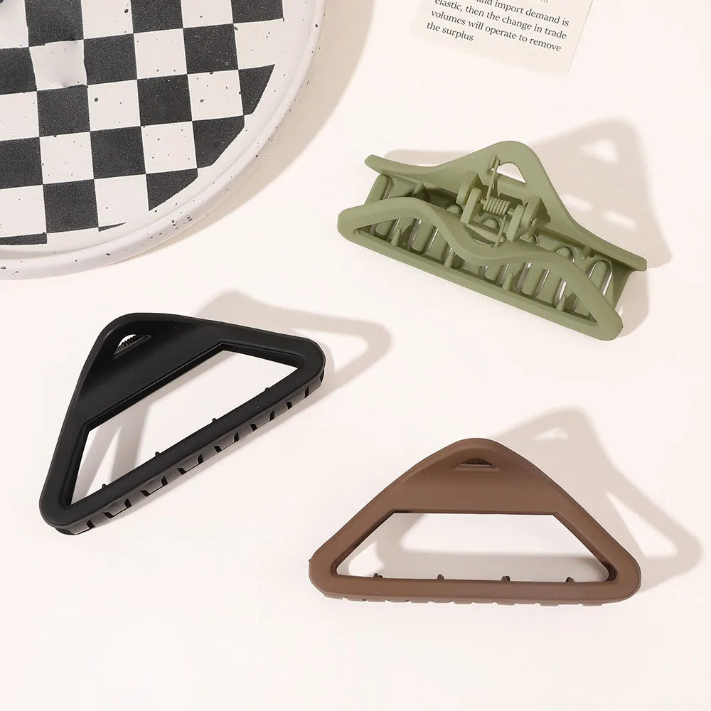 

Заколка-краб для волос, однотонная