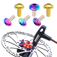 bicycle t25 disc m5x10 titanium alloy plum brake disc disc brake fixing screw titanium alloy t25 torx rotor bolts cycling access