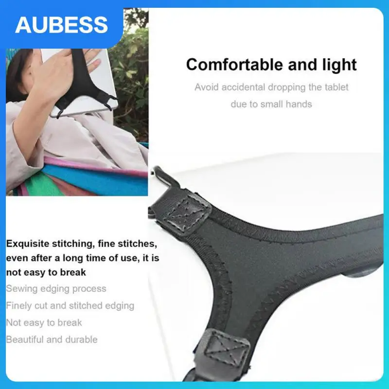 

Black Tablet Operator Anti-fall Multi-directional Buckle Tablet Strap Non-slip Fixed Plate Tablet Support Shallow Water Material