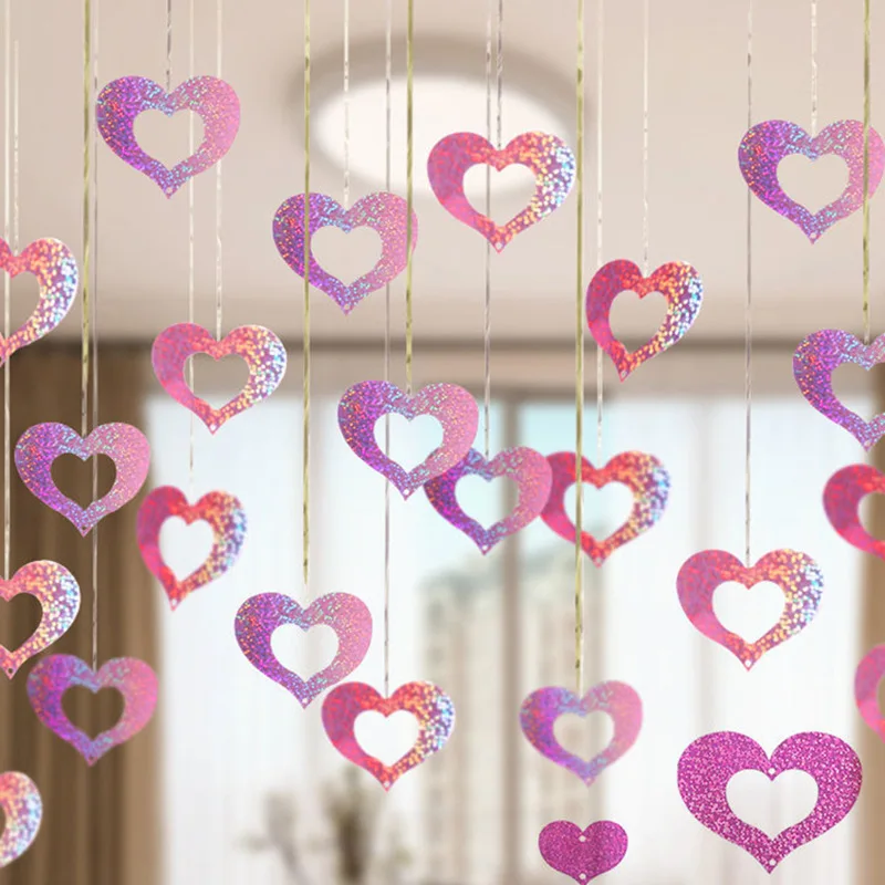 

70/100 шт. лазерный дождь, Шелковый кулон в форме сердца, блестящие воздушные шары, украшения «сделай сам», для свадьбы, дня рождения, вечеринки,...