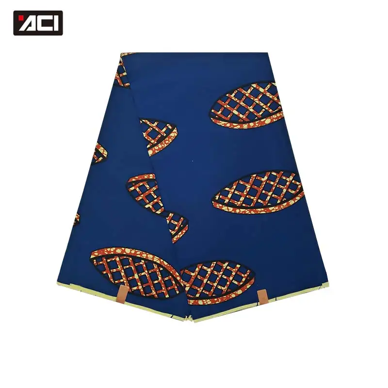 

ACI Ankara Wax Fabric Cotton Wax Print Veritable Real Wax African Print Fabric 6 Yards/Piece For Dresses