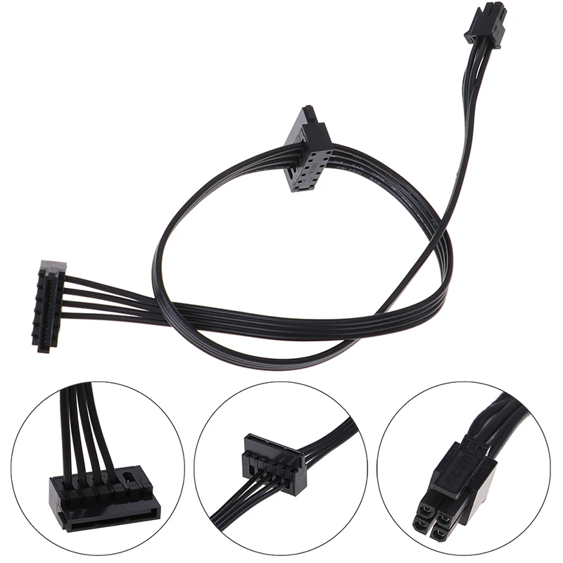 

1Pc 45CM Mini 4 Pin To 2 Sata SSD Power Supply Cable For Lenovo M410 M610 M415 Power Supply Cable