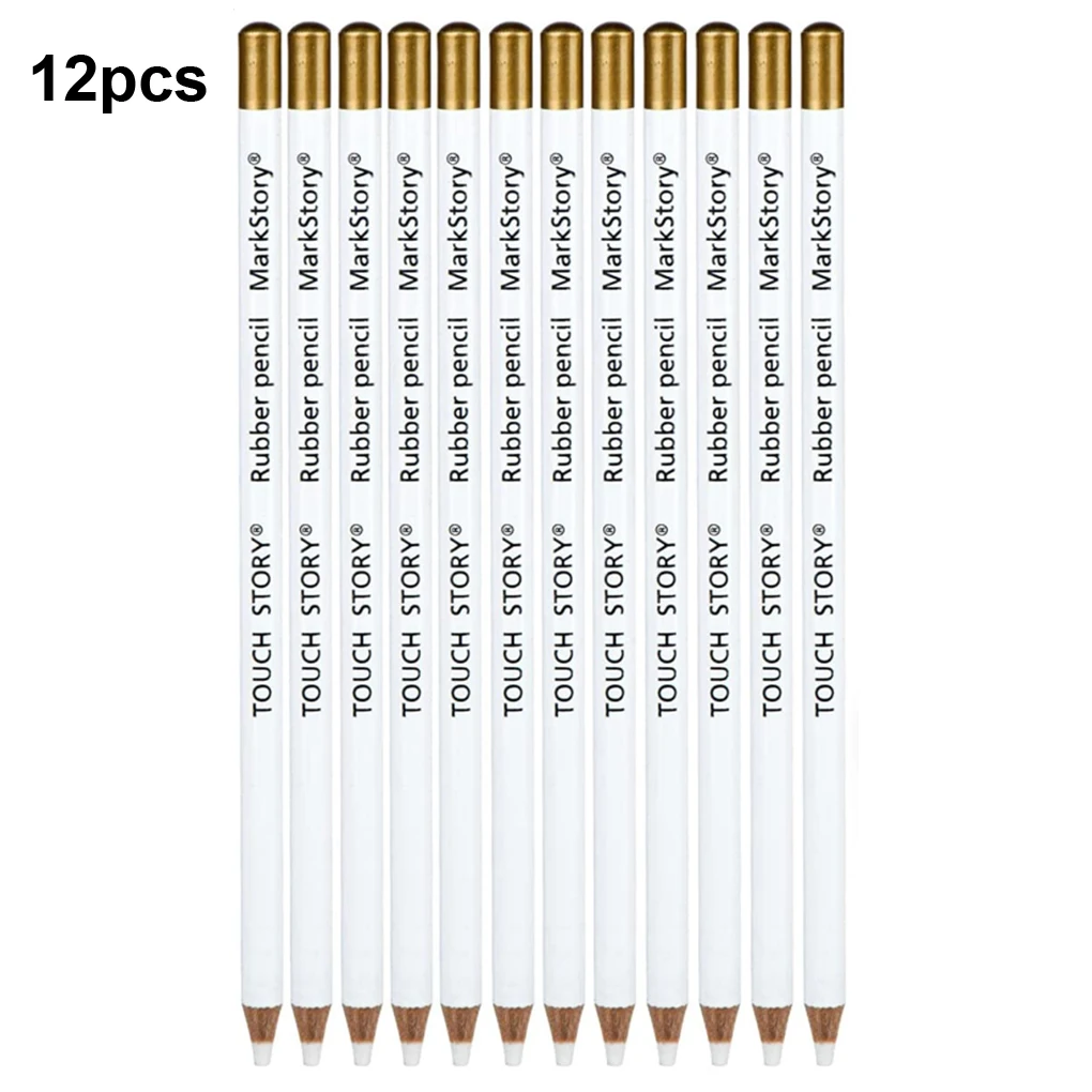 

12X Paint Eraser Highlight Remover Erasing Pen Simple Operation Professional Multipurpose Long-lasting Sketch Erasers