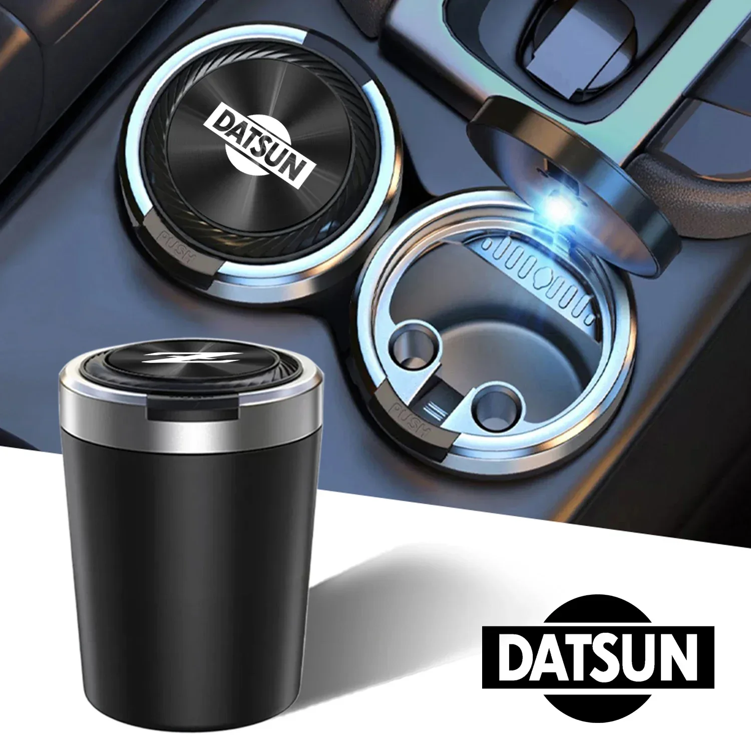 Автомобильная пепельница cenicero с текстурой автомобильных аксессуаров для Nissan datsun