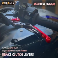 motorcycle cnc adjustable extendable foldable brake clutch levers cbr 300r handbrake for honda cbr300r 2014 2015 2016 2017 2018