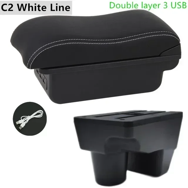 

Для Toyota Yaris ksp-210 подлокотник для Toyota Yaris Elegant 2021-2025 гг., центральная консоль автомобиля, внутренние детали, светодиодный USB 2022 2023 2024