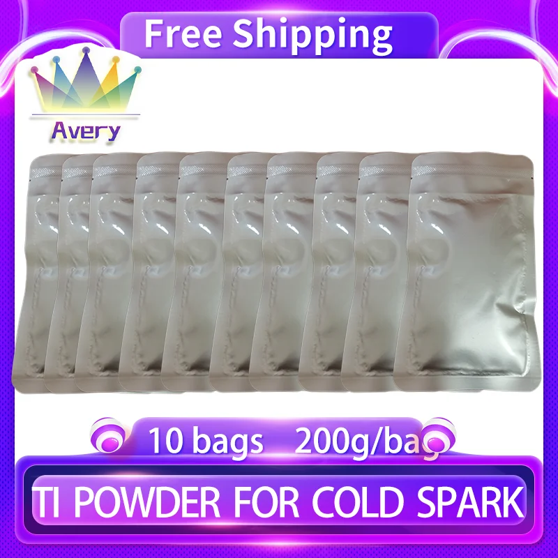 

10Bags Ti Powder for Cold Spark Stage Machine Effects Dmx Fountain 1-5m Sparkular Consumables Dj Bar Wedding Party Disco