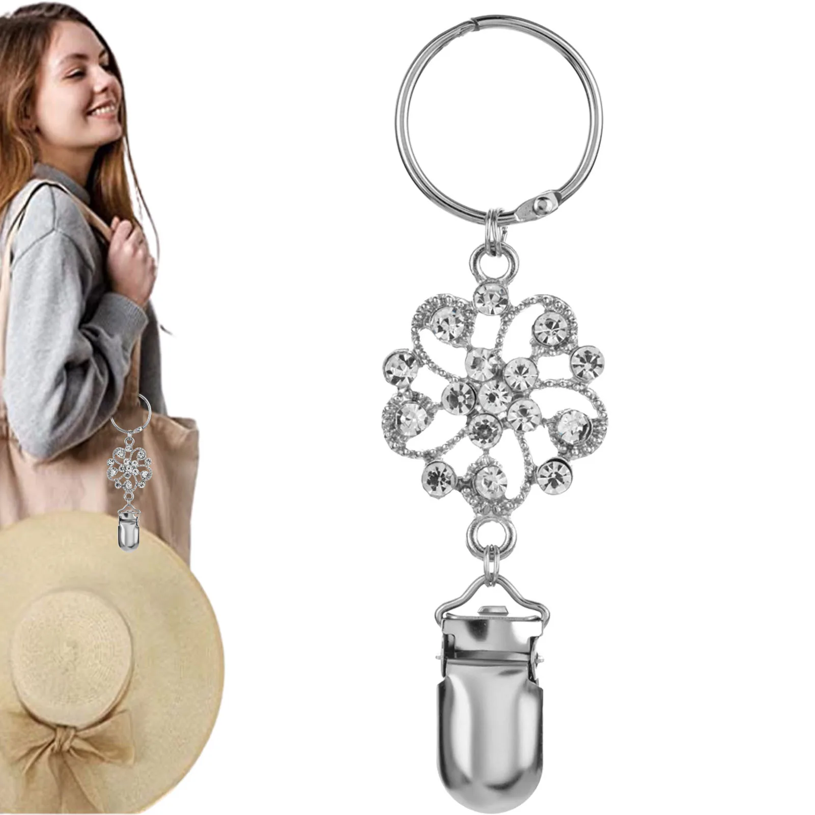 

Travel Hat Clips Alloy Hat Clip For Travel On Bag Top Tote Luggage Hat Clip Multifunctional Duckbill Hat Clip Outdoor Travel
