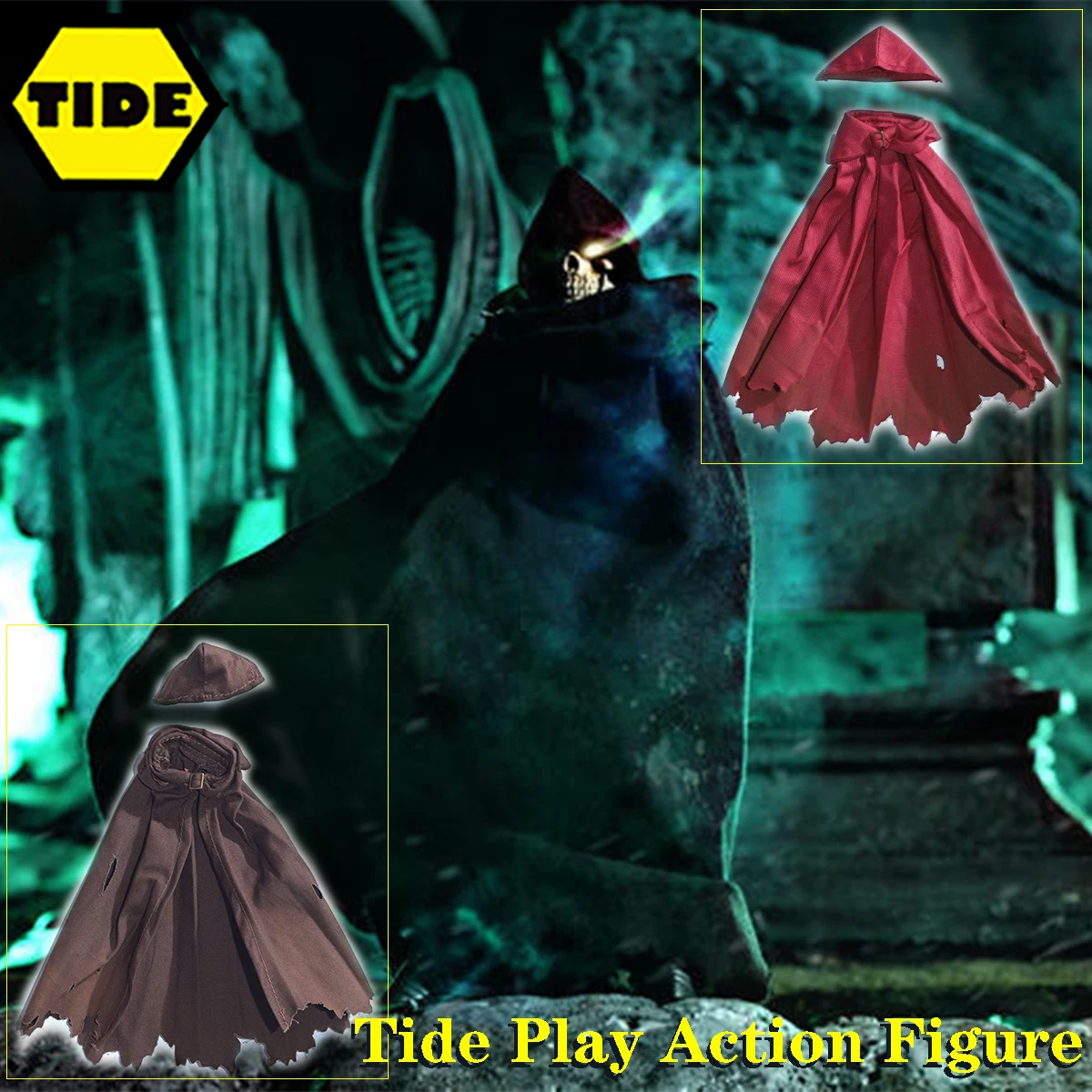 

Custom JLDZ 1/12 Four Horsemen General Robe DIY Accessories Model Mythic Legions Necromancer Cloak Set Fit 6" Action Figure Body