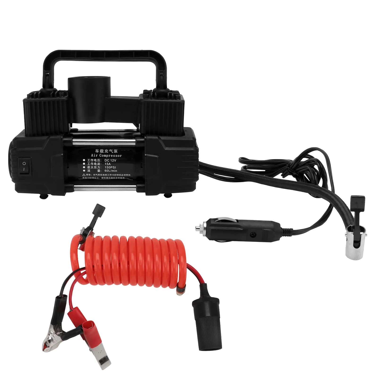 

1pc Multifunction Portable Car Tire Inflator Automobile Tire Pump Vehicle Tire Inflator