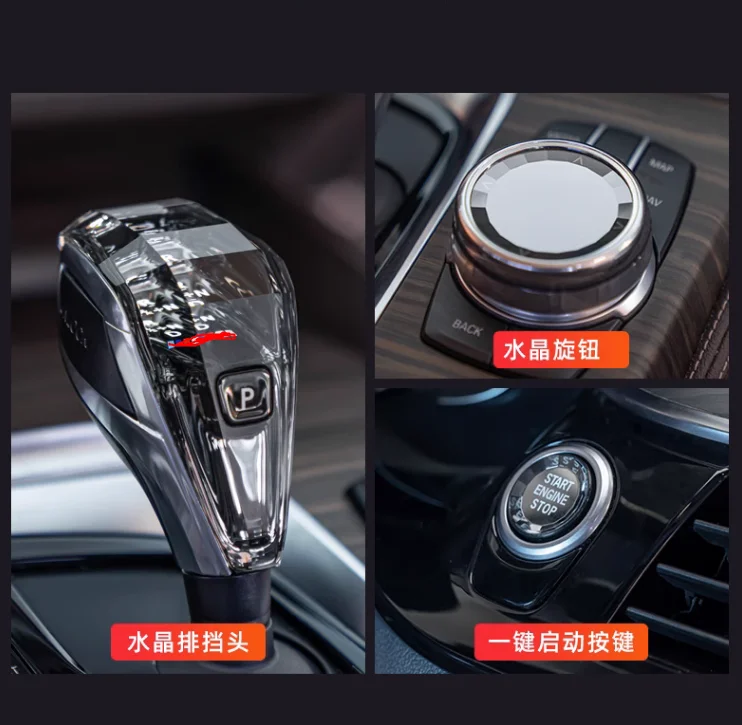 

Crystal shift knob set of 3 for X5/X6/7/5/6GT/X3i/X4/1/2/3/4 series E70 E71 F16 G11 G30 G32 F15 G01 G02 F44 G20 car chassis