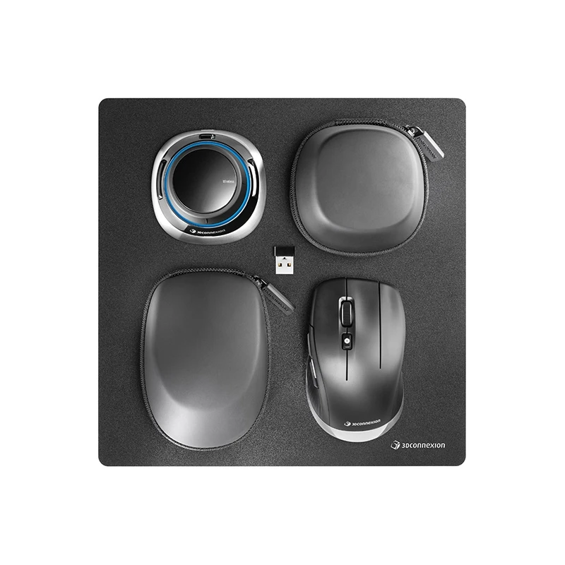 

New for 3Dconnexion SpaceMouse Wireless Kit 2 3DX-700084 CADMouse Compact Bluetooth Wireless 3D Mouse Set for CAD Drafting